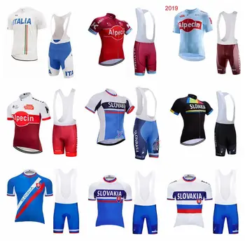 

2019 Cycling Short Sleeves jersey bib shorts sets Summer men bike MTB clothes Wear resistant U31904