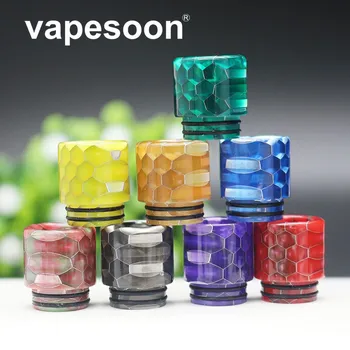 

100pcs/lot VapeSoon Colorful 810 Resin Drip Tip Snake Style For TFV8 BIG BABY TFV12 Prince IJUST 3 Kylin MINI RTA etc