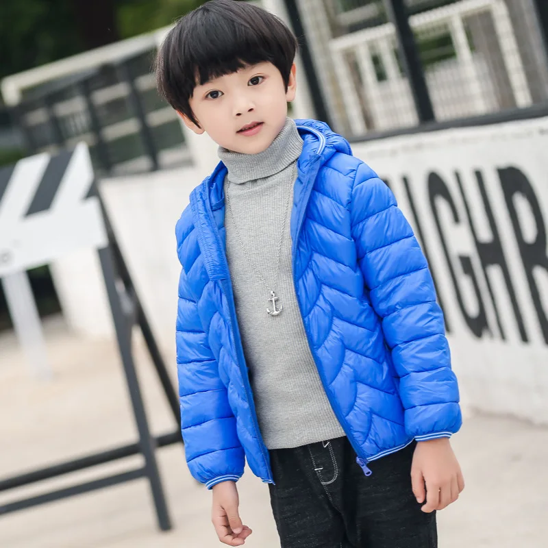 Детские зимние куртки детская одежда с подкладкой из утиного пуха г. Большой теплый зимний пуховик утолщенный верхняя одежда