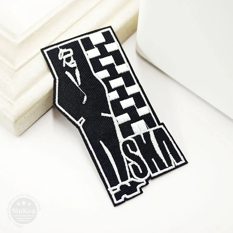 

SKA Size:5.0x9.5cm DIY Cloth Badges Patch Jeans Bag Hat Clothes Apparel Sewing Decoration Applique Bagde Patches Accessories