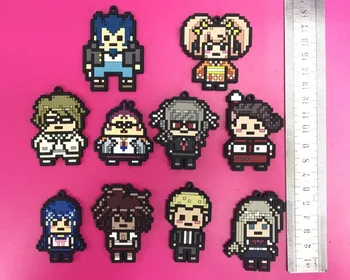 

10pcs/lot Danganronpa Trigger Happy Havoc Random Send Original Japanese anime figure rubber mobile phone charms/key chain/strap