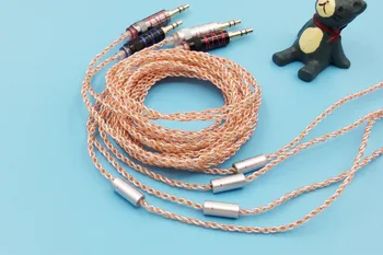 

diy earphone cable 4 share single crystal copper silver plated wire