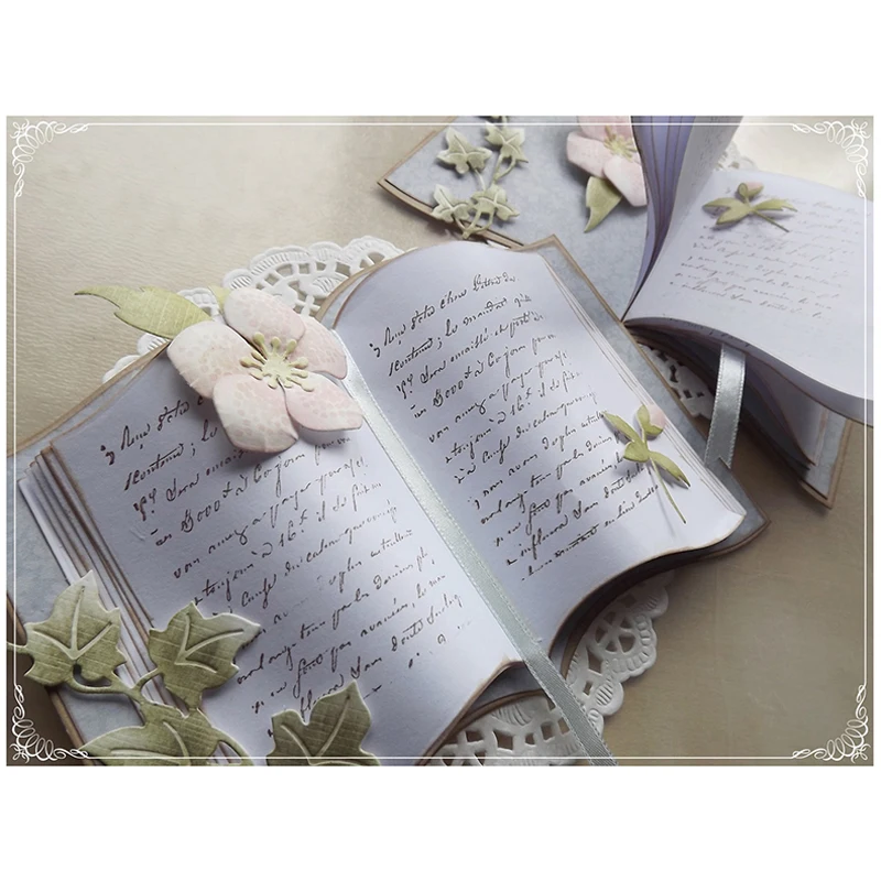 

New Book Notebook Metal Cutting Dies for Scrapbooking DIY Album Embossing Folder Paper Cards Maker Template Decor Stencils Craft