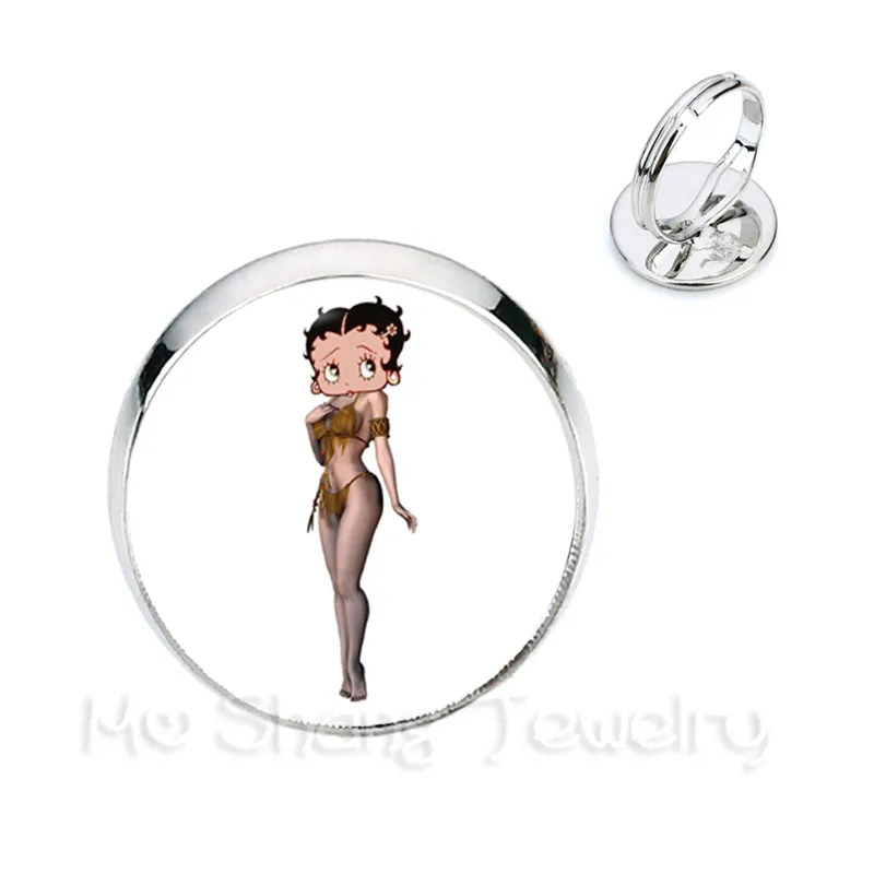 Винтажном стиле Betty Boop 16 мм круглые кабошоны разрисованные изделия из стекла
