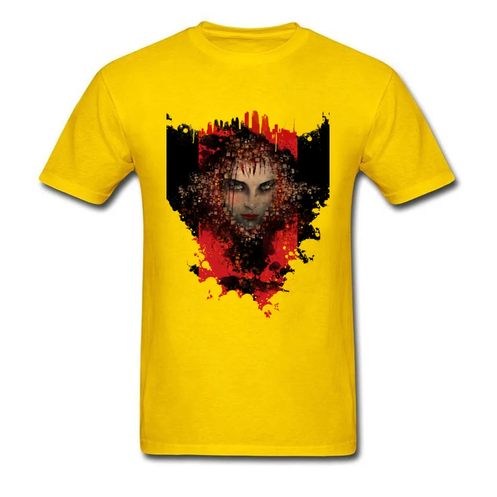 Tops Shirt Night Stalker Tops Shirts Autumn Special Normal Short Sleeve All Cotton Round Neck Men Tshirts Normal Night Stalker yellow
