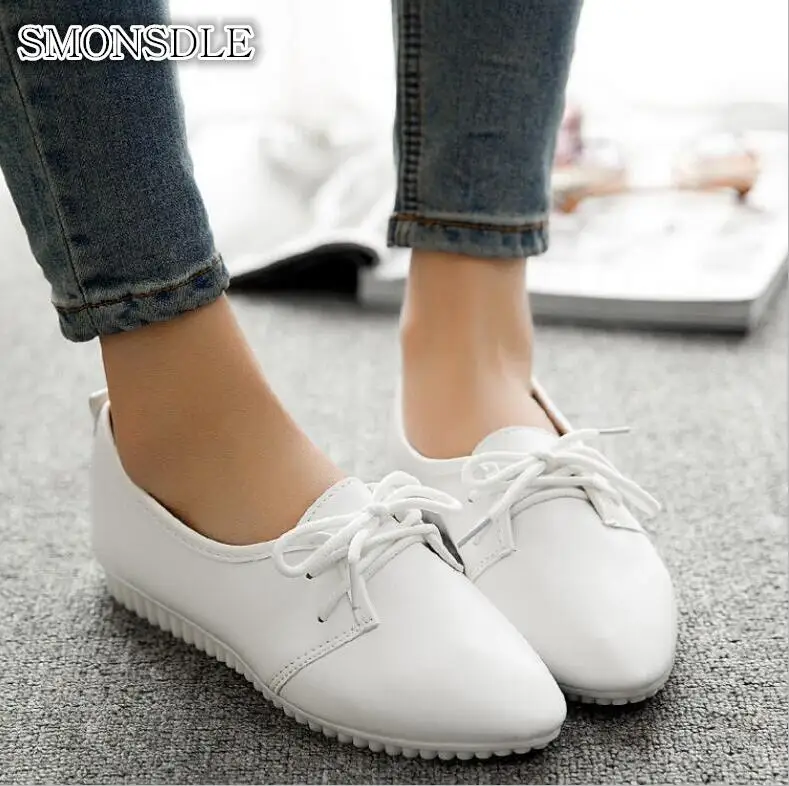 

2019 new retro Korean version with small white shoes pointed single shoes peas flat with single shoes flat shoes Zapatos Mujer
