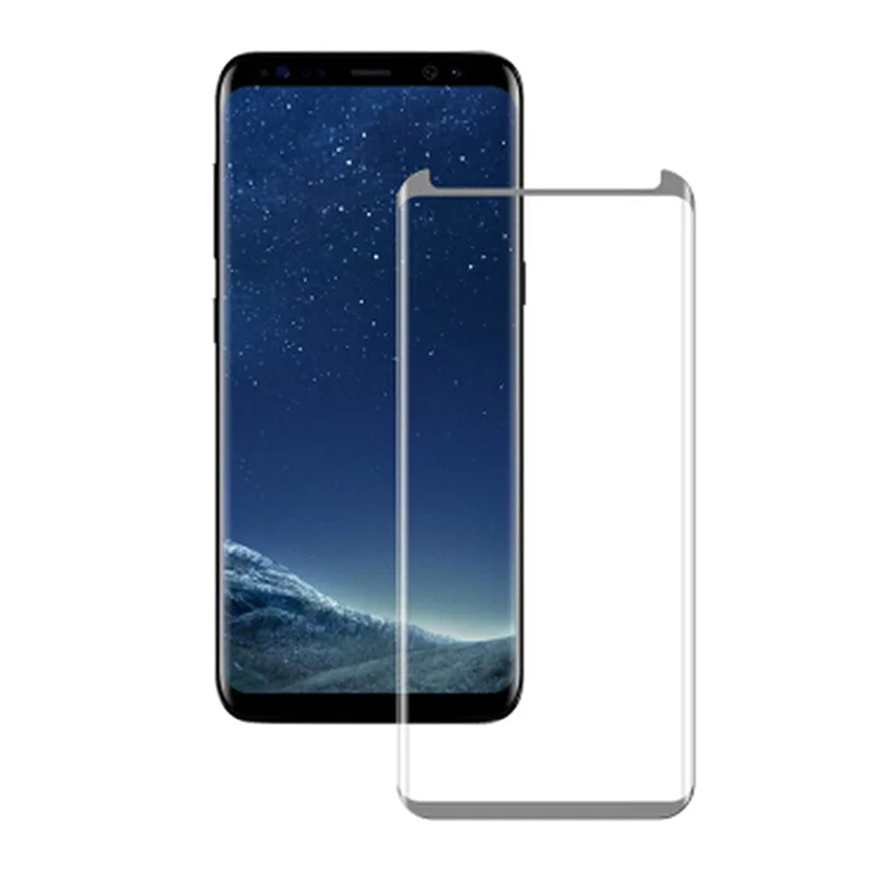 JGKK для samsung S9 Plus Note 9, 3D чехол из закаленного стекла, Защитная пленка для экрана samsung Galaxy Note 8 Note 9 S9 Plus - Цвет: Серебристый