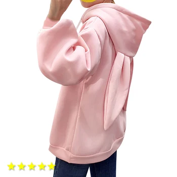 

Casual Sweatershirt Tracksuit Cute Oversized Loose Pullovers Moleton Hoodies Women Top Embroidery Hooded