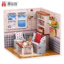 IiE создать мебель 3D Деревянный DIY Кукольный дом Миниатюрный Кукольный домик наборы головоломки собрать кукольный домик детские игрушки для подарка