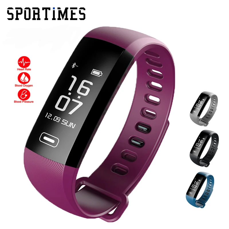 

Original R5MAX Smart wrist Band Heartrate Blood Pressure Oxygen Oximeter Sport BraceletWatch intelligent Fo iOS Android PK REZER