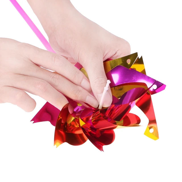 10Pcs Plastic Windmill Pinwheel Wind Spinner Kids Toy Garden Lawn Party Decor Toy Gift For Boys Girls Baby 5