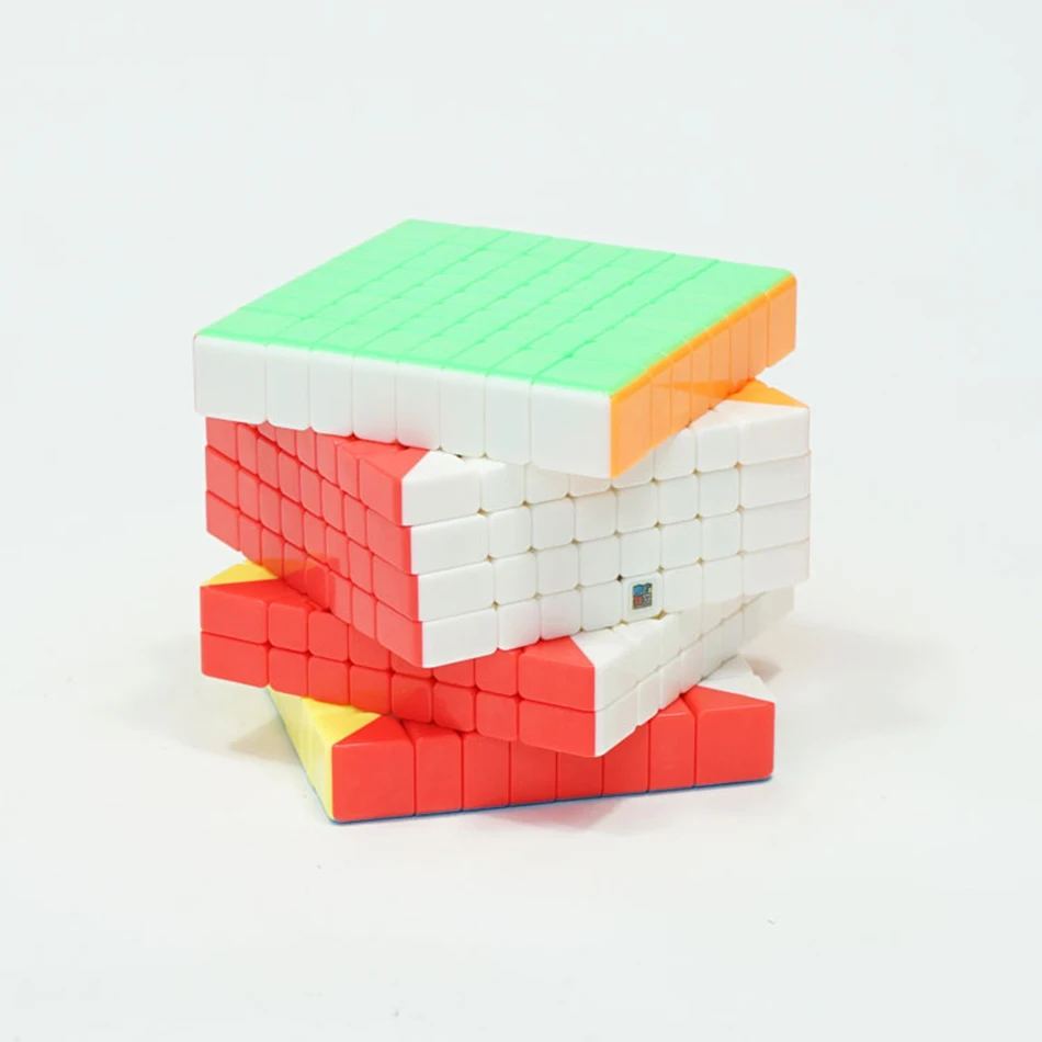 Kopen Originele Moyu MF8 8x8 Kubus 8 Lagen Magic Speed Cube Puzzel 8x8 Zwart Stickerloze Cubo Magico 8*8*8 onderwijs Speelgoed Voor Kinderen