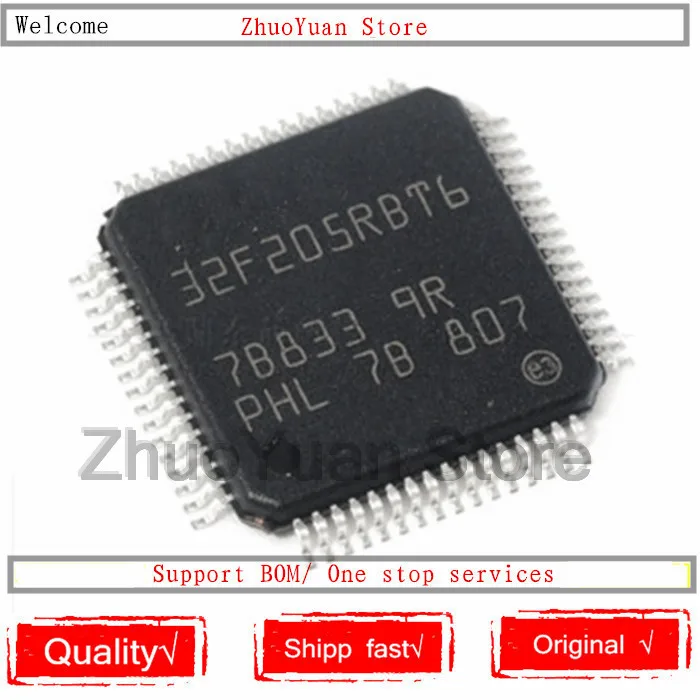 

1PCS/lot New original STM32F205RBT6 STM32F205 32F205RBT6 LQFP64 IC chip