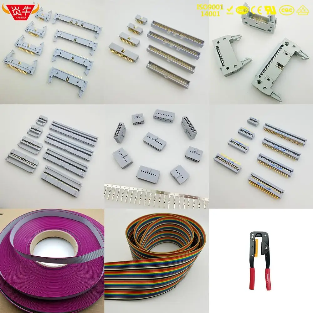 5Pcs 2.54mm Pitch 2x20 Pin 40 Pin IDC FC Female Header Cable Socket Connector