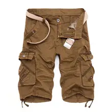 Новые летние мужские шорты-карго бермуды Masculina повседневные хлопковые шорты-карго для мужчин камуфляжные комбинезоны военные камуфляжные Короткие