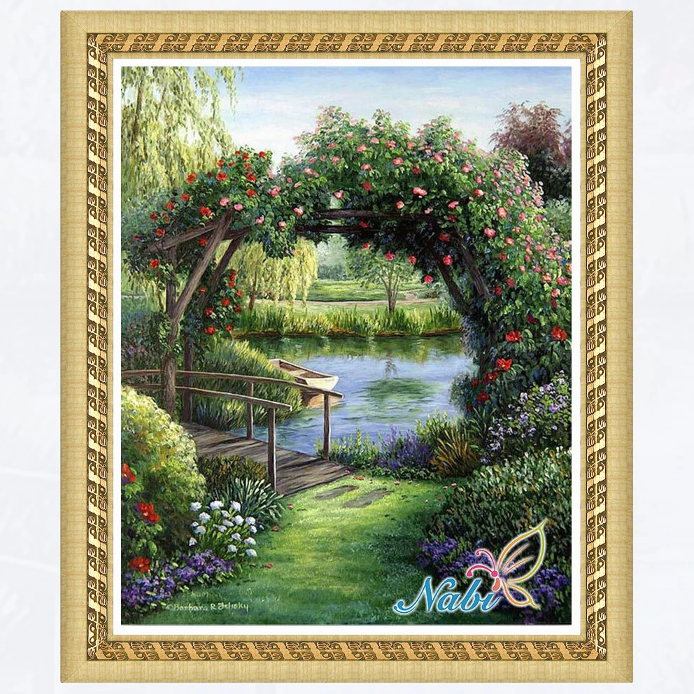 

nature foamiran needlework dmc rhinestone 170EE - Round Diamond embroidery cross stitch diamond mosaic painting