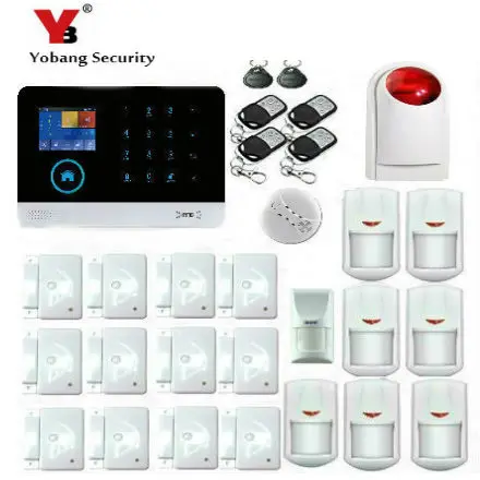 

YoBang Security Wireless GSM WiFi Home Safely Alert System,Pet Friendly Immune Detector Wireless Alarm Android IOS Application.