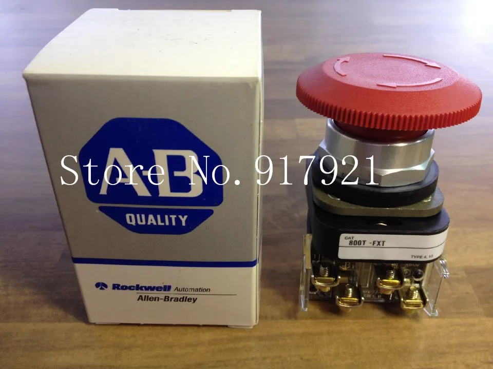 

[ZOB] The United States Allen-Bradley Rockwell A-B 800T-FXT mushroom self-locking button stop knob --3PCS/LOT