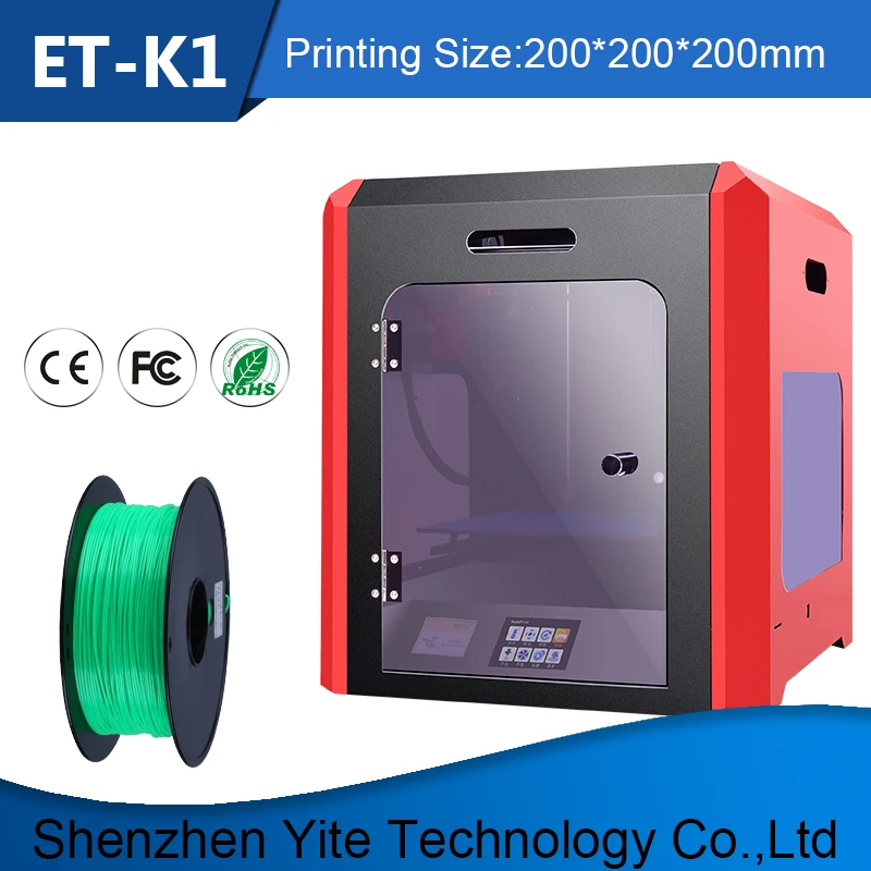 

3D Printer ET K1 for plus size 200x200x200mm with high precision hotend extruder 0.4mm nozzle impresora 3d filament is pla abs