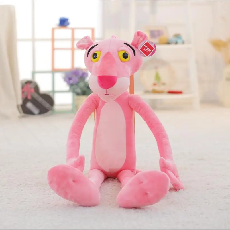 40-80 см милая розовая озорная леопардовая Мягкая игрушка "Розовая пантера" мягкие игрушки Детские куклы Brinquedos заводская цена