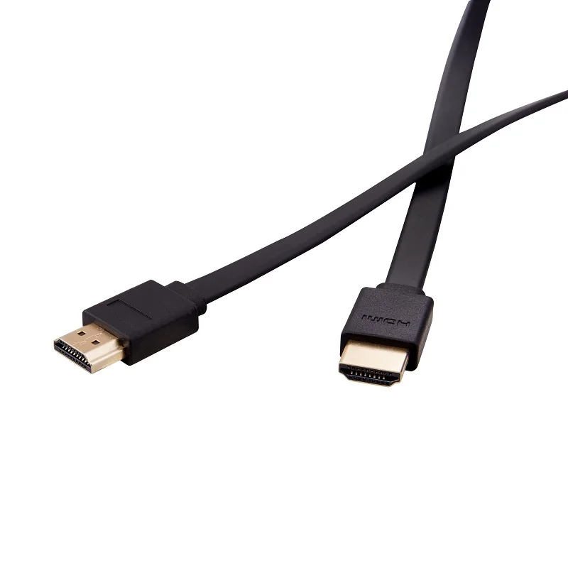 Плоский HDMI кабель высокой скорости поддерживает 3D Разрешение Ethernet 1080P Аудио