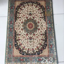 2'x3 230 линии ручной работы Шелковый Восточный персидских Ковры ручной ковер из шелка для украшения дома