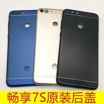 

Original Metal Back Shell Housing Door Battery Cover Case For Huawei enjoy 7S FIG-AL10 Camera Glass Lens Button with F