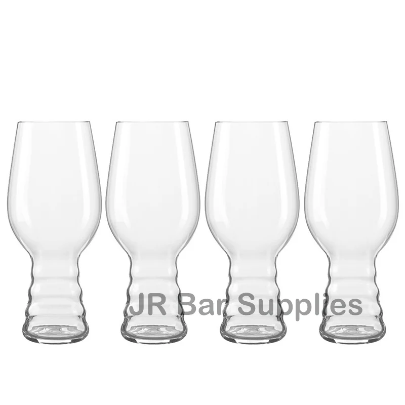Frete grátis 4pcs óculos de cerveja artesanal (conjunto de 4), transparente