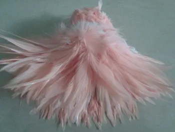 

1000pcs Light Pink Rooster/Chicken Saddle Feathers 4-6inches/10-15cm For DIY Craft
