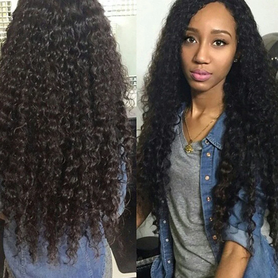 7a Brazilian Deep Wave Virgin Hair 4 Bundles Deep Curly Brazilian