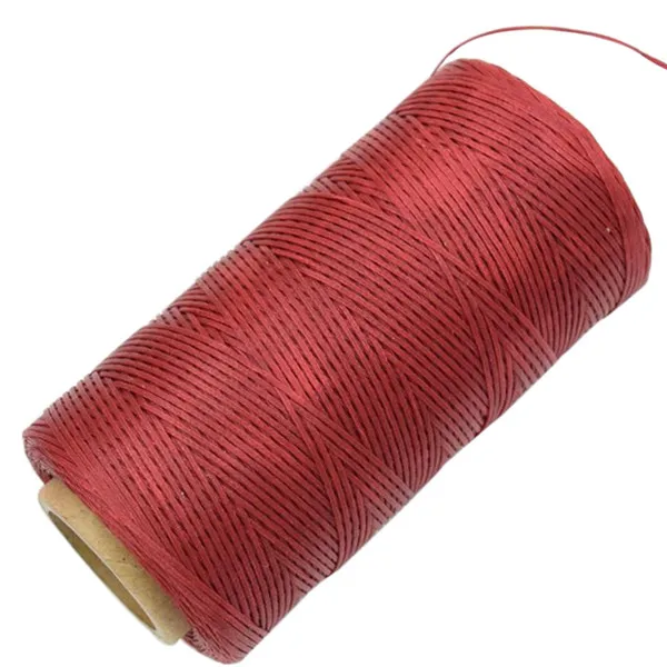 260 м 1 мм кожа швейная вощеная нить для долота шило обивка обуви багажные Инструменты 15 цветов на выбор - Цвет: Dark Red