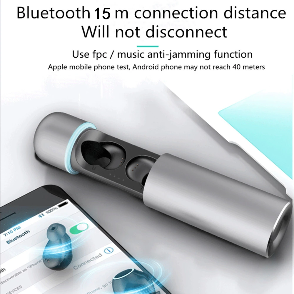 Bluetooth 5 0 наушники TWS стерео беспроводные спортивные водонепроницаемые для