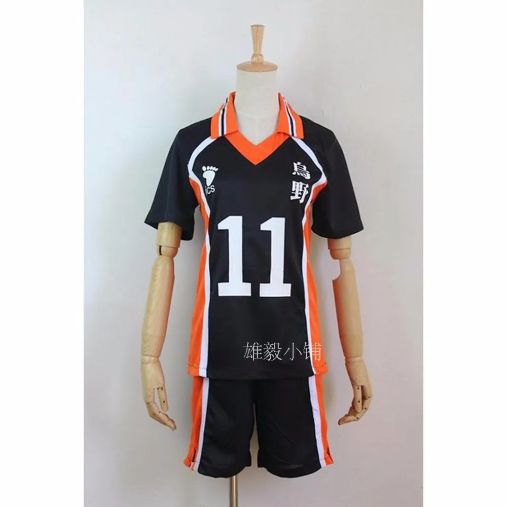 Haikyuu Cosplay Костюм Karasuno старшеклассный волейбольный клуб Hinata Shoyo спортивная форма Джерси