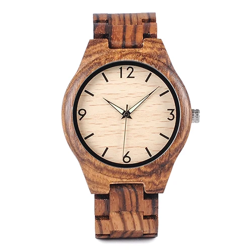 BOBO BIRD L-G23 Прямая винтажные OEM полосатые деревянные часы мужские пол ручной работы Кварцевые деревянные наручные часы Пользовательский логотип - Цвет: G24