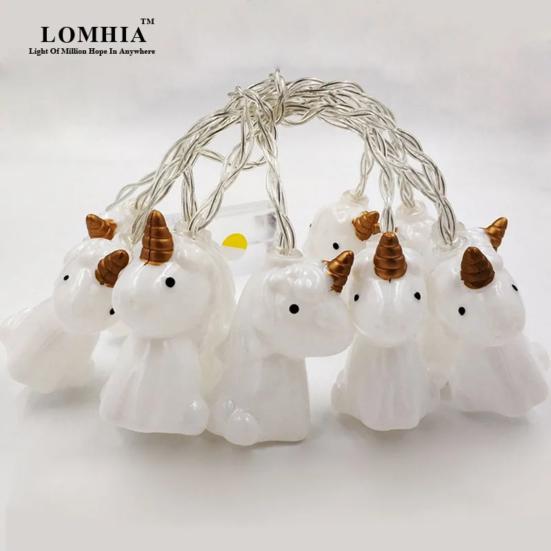 1.5m 10 lights unicorn christmas led fairy string 1