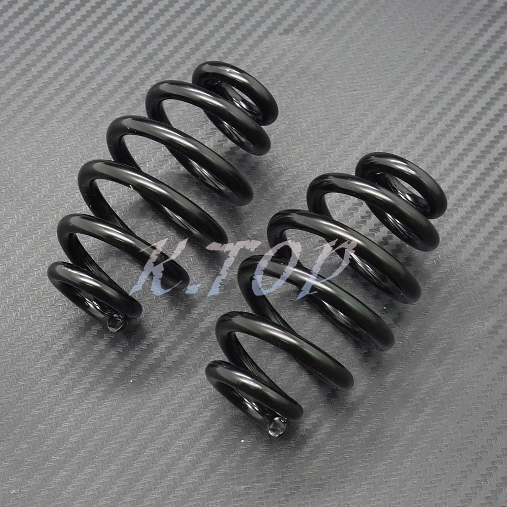 Black 3&quot Barrel Coiled Solo Seat Springs For Harley Chopper Bobber Softail Custom | Автомобили и мотоциклы