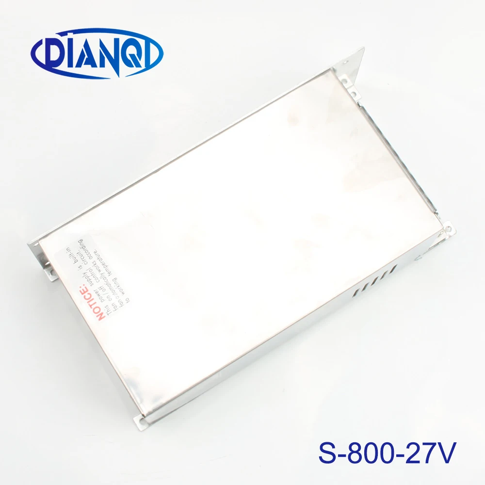DIANQI power suply 27 в 800 Вт ac в dc вход питания 110 В 220 В выход 27 в S-800-27 ac dc преобразователь высокого качества