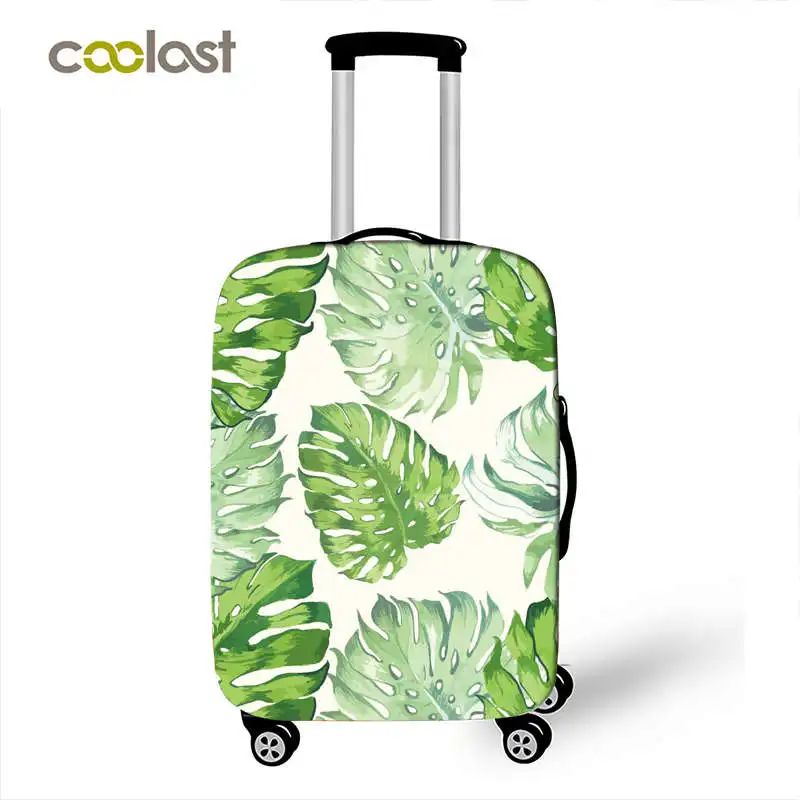 

Monstera Travel Luggage Protective Covers For 18-30 Inch Palm tree Women Cute bagages roulettes Girls Suitcase Protections Cover