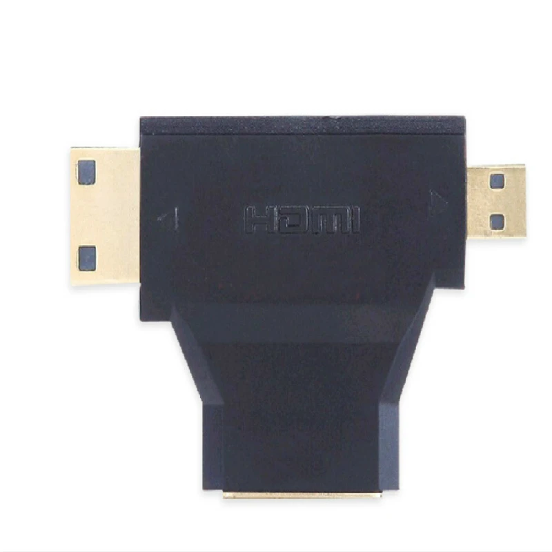 3 в 1 HDMI для Micro/MiniHDMI женский для мужчин и женщин планшет HD адаптер конвертер для мобильного телефона