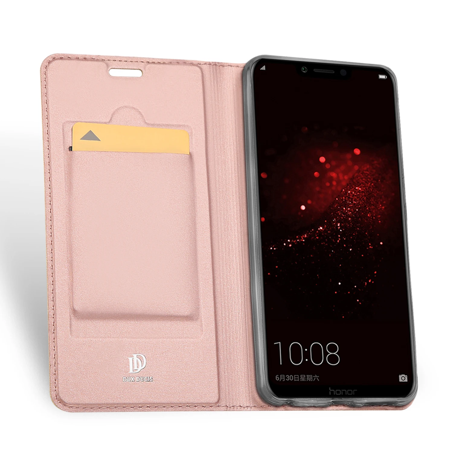 

Flip Case For Huawei Honor Play PU Leather TPU Soft Bumper Protective Card Slot Holder Wallet Stand Cover Mobile Phone Bag