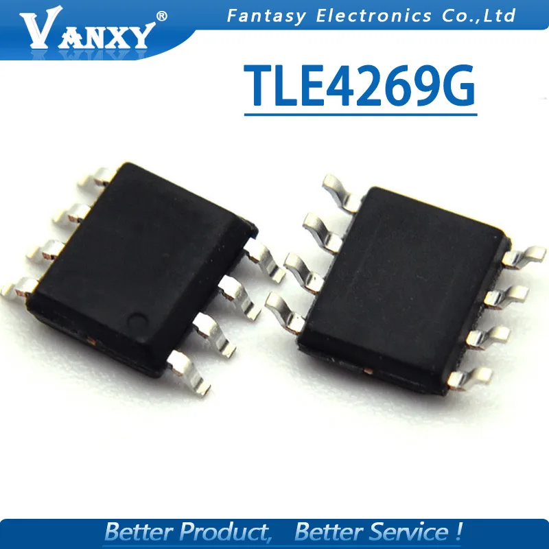 10pcs TLE4269G SOP8 TLE4269 SOP 4269G SOP 8 Linear regulator chip-in ...