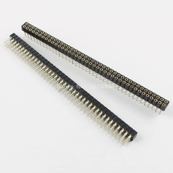 

20 Pcs Per Lot 2mm 2.0mm Pitch Tin PCB Panel IC Breakable 2x40 Pin Straight Header Socket Strip