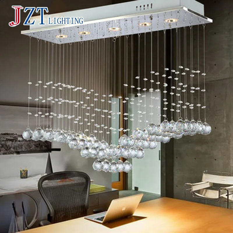 

T Luxury Fashion Creative Crystal Ceiling Light Rectangular Simple LED Lamps For Bar Home Lighting Corridor Modern DHL Free