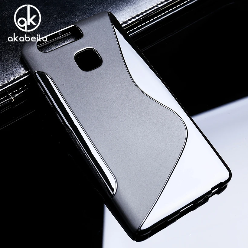 

AKABEILA S LINE Soft TPU Phone Case For Huawei P9 EVA-L09 (Single SIM) EVA-L19 EVA-L29 (Dual SIM) Silicone Housing Bag Covers