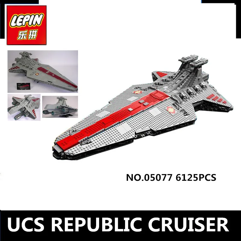 

IN STOCK Lepin 05077 6125Pcs The UCS Rupblic Star Destroyer Cruiser ST04 Set Building Blocks Bricks Education Boy Toys
