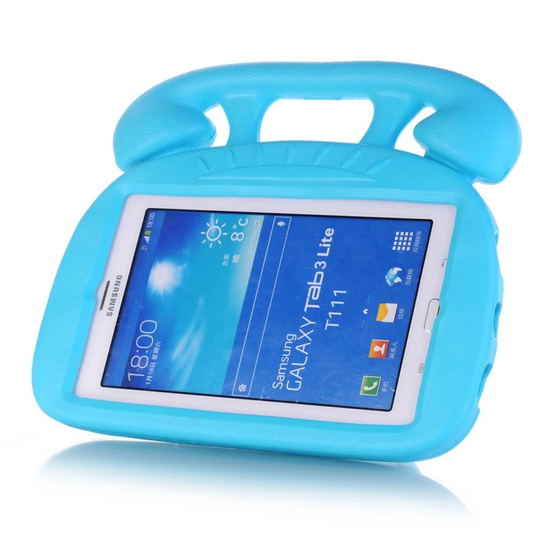 3D мультфильм милый телефон Стиль подставка для детей противоударный чехол для samsung Galaxy Tab 3 4 Lite 7,0 P3200 T210 T230 T235 T110 T113 T116