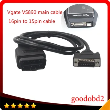 Car 16pin VGATE VS890 OBD2 Code Reader Universal OBD2 Scanner Car Diagnostic Tool Vgate MaxiScan VS890 16pin obd2 main cable 2018 new obd2 scanner vgate maxiscan vs890 obd 2 automotive scanner support multi brands car diagnostic tool better than ad310
