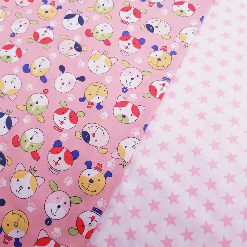 

Kids Printed cotton Fabric 100% Cotton Twill Patchwork Cloth DIY Sewing Quilting Fat Quarters Material For Baby&Child