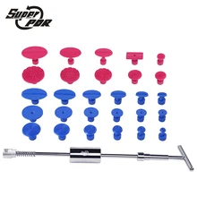 Супер Дент PDR Инструменты Высокое Качество Paintless Dent Repair Tools съемник Дент PDR Вмятина Вкладки подъемник слайд молотка 29 шт. рука инструменты