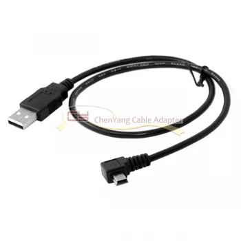 

100PCS/Mini USB B Type 5pin Male to USB 2.0 Male Data Cable with Ferrite 0.5m 1.8m 3.0m 5.0m Left Angled Right angled 90 Degree